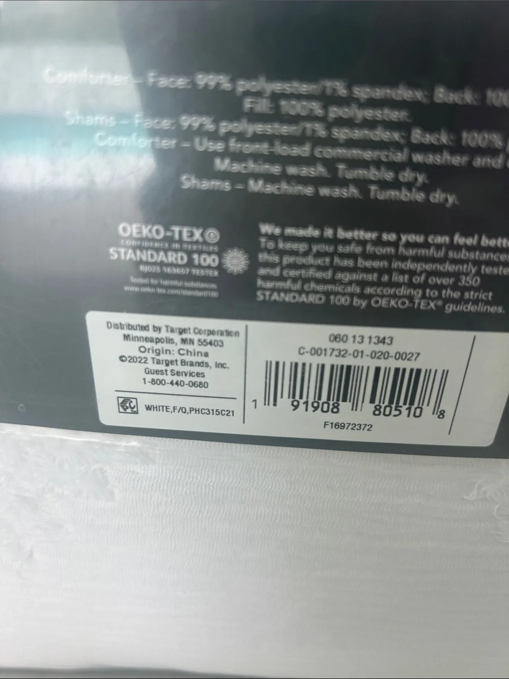 White Textured Diamond Duvet Comforter and 2 shams full queen